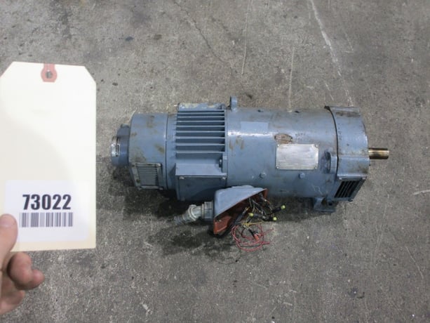 5 HP 1800 RPM General Electric, Frame 2110AT, TENV, electrically OK, 500 VA, 150/300 VF - Image 2