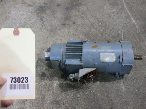 5 HP 1800 RPM General Electric, Frame 2110AT, TENV, electrically OK, 500 VA, 150/300 VF - Image 3