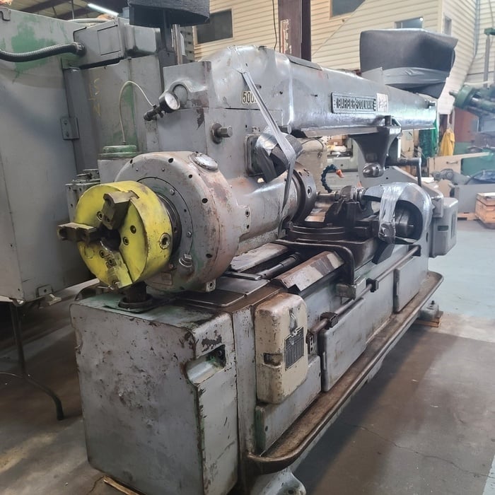 Barber-Colman #16-56, horizontal gear hobber, 16" dia. x 56" lgth, 70" cc dual lead worm, C-frame design - Image 2