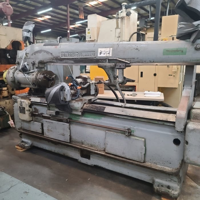 Barber-Colman #16-56, horizontal gear hobber, 16" dia. x 56" lgth, 70" cc dual lead worm, C-frame design - Image 4