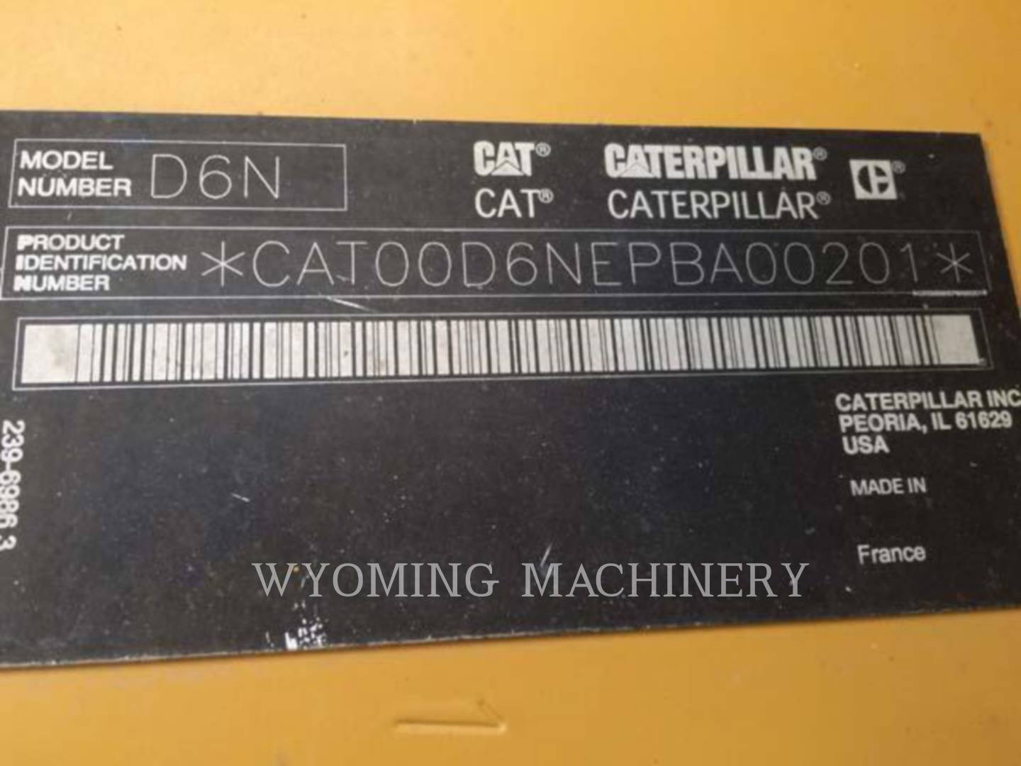 Caterpillar D6N LGP PL, Pipelayer, 2776 hours, S/N: PBA00201, 2011 - Image 5