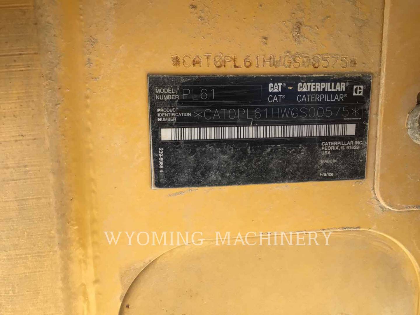 Caterpillar PL61, Pipelayer, 2106 hours, S/N: WGS00575, 2013 - Image 5