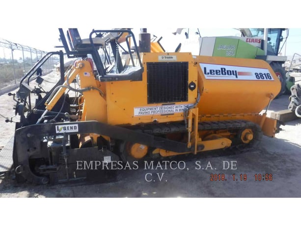 Lee-Boy 8816, Asphalt Paver, 1600 hours, S/N: 48712, 2009 - Image 2