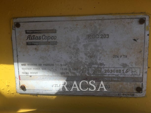 Atlas Copco ROC203, Surface Drill Rig, 150 hours, S/N: MHN20308014, 2008 - Image 5