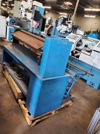 16 gauge x 4' Tennsmith #SRP4816, powered slip roll, 3" dia rolls, 3 rolls, forward/reverse.gear driven - Image 4