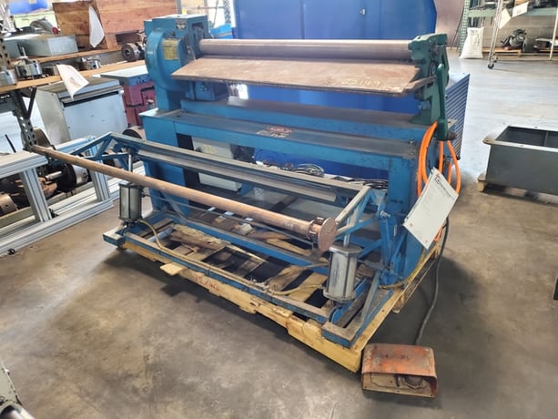 16 gauge x 4' Tennsmith #SRP4816, powered slip roll, 3" dia rolls, 3 rolls, forward/reverse.gear driven - Image 6