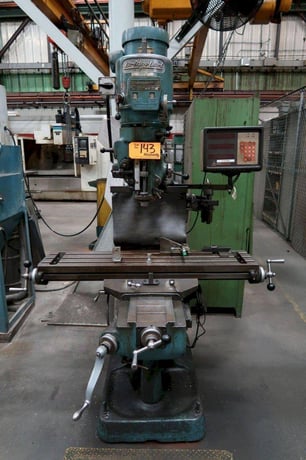 Bridgeport #2J, vertical milling machine, 9" x42" table, 1.5 HP, R-8, Anilam Mini Wizard digital read out - Image 1