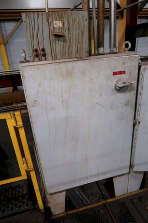 600 Ton, Minster #E2-600, straight side double crank press, 12" stroke, 31" Shut Height, 30-60 SPM, air - Image 7