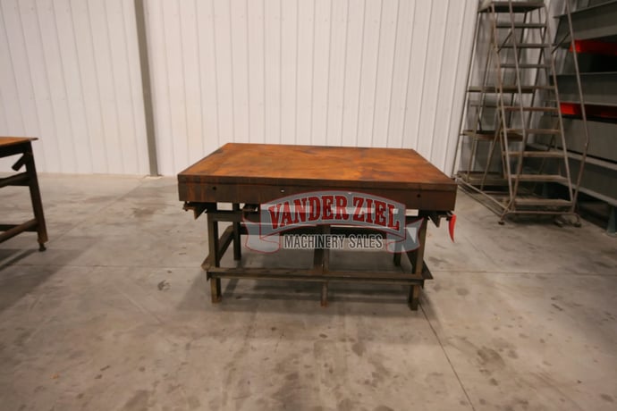 4' x 60' -3/4" x 1/2" thick, Welding Table, 36" high - Image 1
