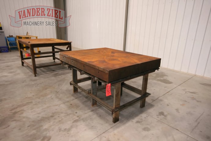 4' x 60' -3/4" x 1/2" thick, Welding Table, 36" high - Image 2