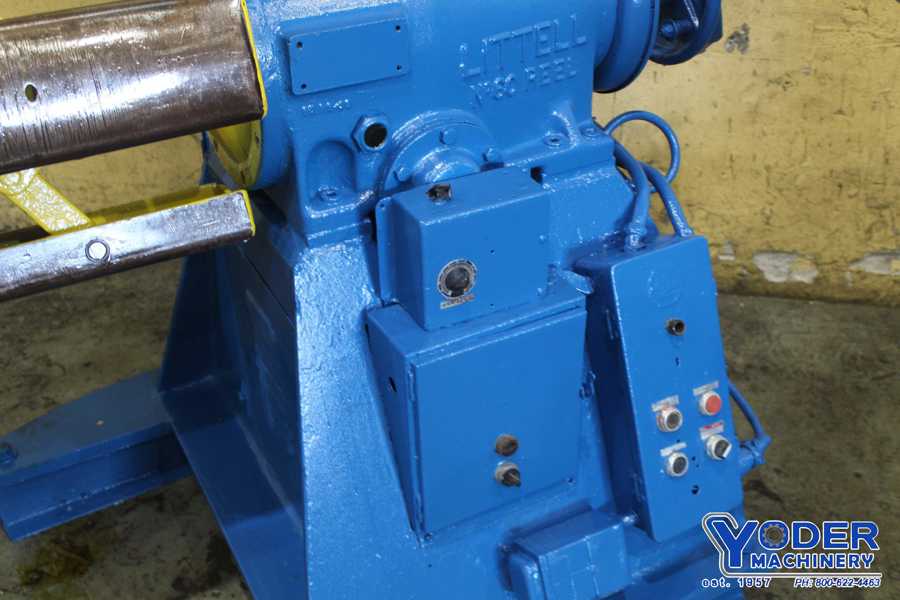 6000 lb. Littell #60, motorized coil reel, 24" width, 20"-24" ID, 60" outside dimensions, 1 HP, #71894 - Image 4