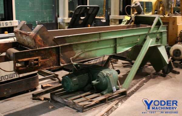 22-3/4" x 10' Belt type chip conveyor, 1-1/2" height of flights, 1725 RPM, 3/4 HP, #61210 - Image 4