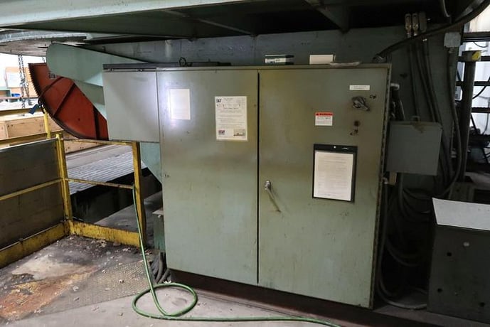 74000 lb. Aronson #GE850, gear elevation welding posiitoner w/150 KW Tocco heat treat system - Image 10