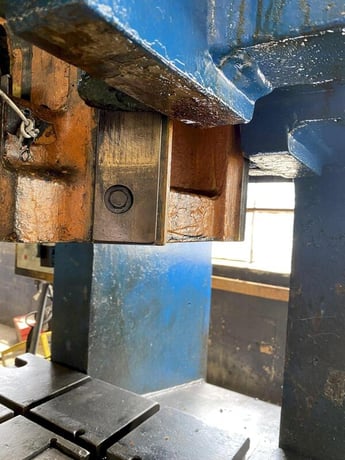 75 Ton, Danly, OBI Punch Press, 5" stroke, 11.5" Shut Height, 3" adjustment, 90 SPM, 36" x24" bed - Image 6