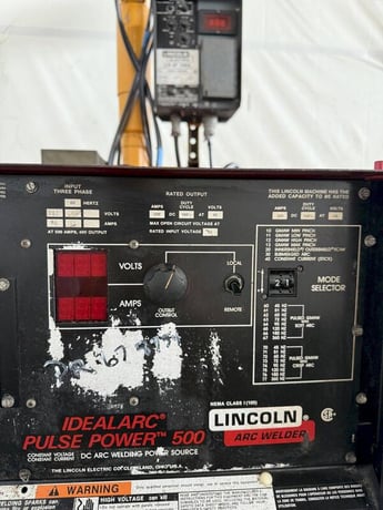 Lincoln Idealarc #Pulse Power 500, Welder W/ Boom And Lincoln LN-9F Wire Feeder - Image 6