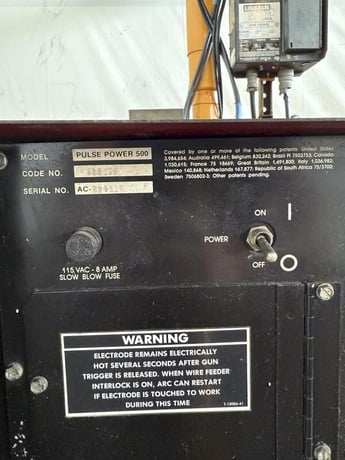 Lincoln Idealarc #Pulse Power 500, Welder W/ Boom And Lincoln LN-9F Wire Feeder - Image 7