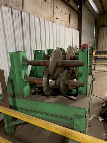 20 Stand, Pearson Rake & Gutter Rollforming Line, 2.5" arbor, 30" roll space, 16" horiz spacing, 5"-10" vert - Image 8
