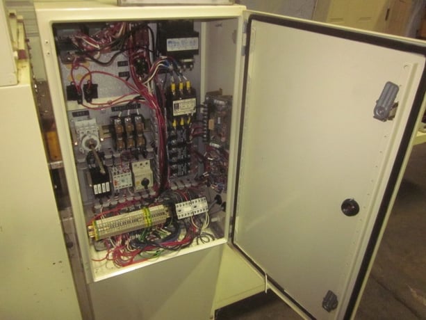 Ameripak #S60, horizontal flow wrapper, 90 PPM, adjust feed box, heaters, on casters - Image 8