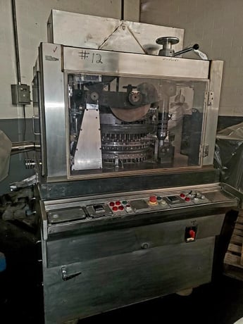 Manesty #Rotapress-Mark, rotary tablet press, 45 station, force feeded, vari-speed with VFD setup, Stainless - Image 2