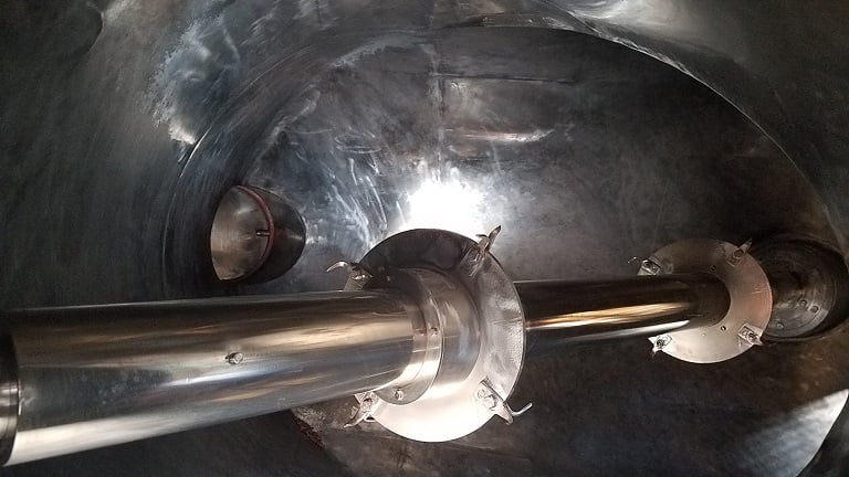 30 cu.ft. Patterson Twin Shell Vee Blender, Stainless Steel interior, high speed intensifier bar, 3 HP shell - Image 4