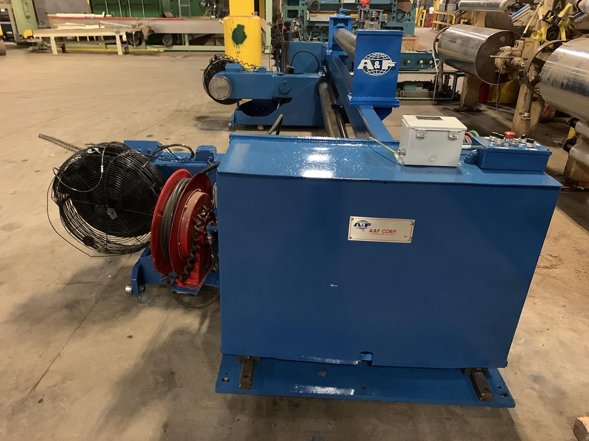 A & F #RS-60, 105" wide x 72" dia. shaftless floor pickup unwind stand, rebuilt 2013 - Image 6