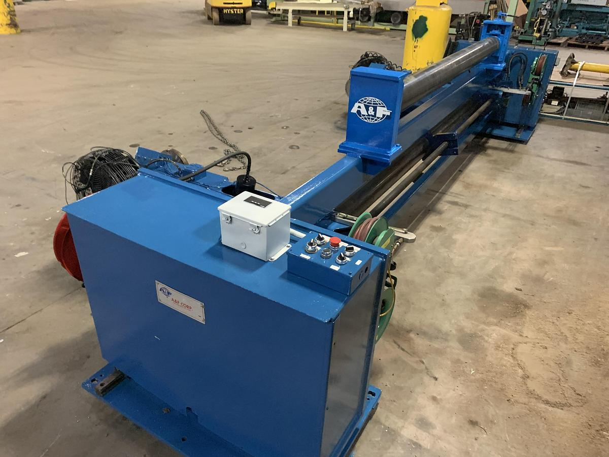 A & F #RS-60, 105" wide x 72" dia. shaftless floor pickup unwind stand, rebuilt 2013 - Image 8