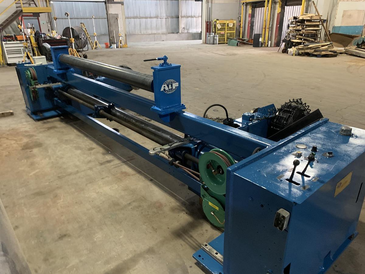 A & F #RS-60, 105" wide x 72" dia. shaftless floor pickup unwind stand, rebuilt 2013 - Image 9