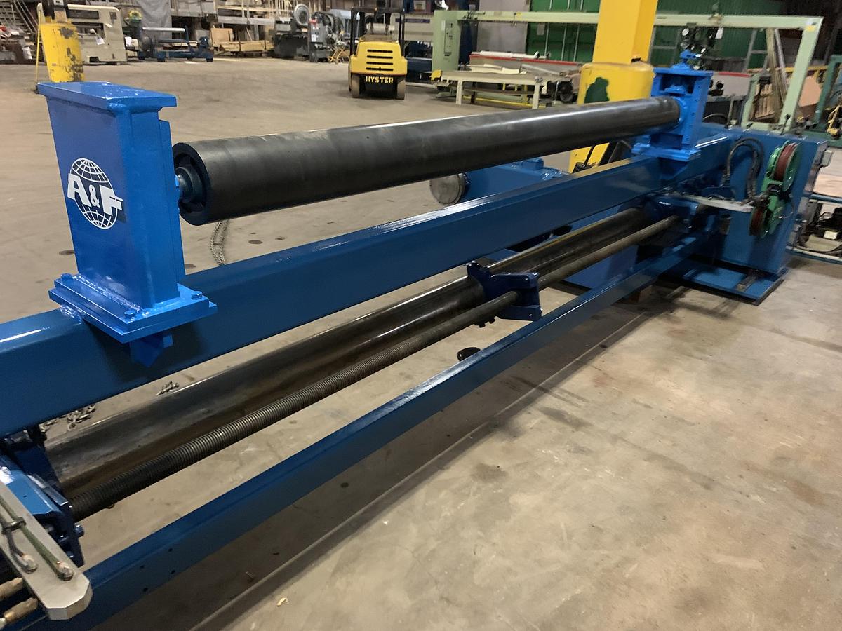 A & F #RS-60, 105" wide x 72" dia. shaftless floor pickup unwind stand, rebuilt 2013 - Image 10