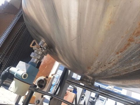 H & K #CIP, single tank, 300 gallon tank, 316 Stainless Steel, skid mounted, 36" dia x 74" straight side - Image 5