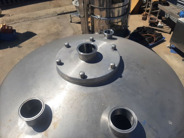 H & K #CIP, single tank, 300 gallon tank, 316 Stainless Steel, skid mounted, 36" dia x 74" straight side - Image 7
