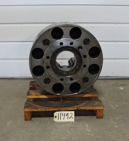 18" Cushman, 4-jaw manual chuck, A-11 back, 5" thru hole - Image 2