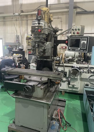 Santec #RB-10, 2-Axis CNC bed mill, 9" x42" table, 3 HP, Proto Trak MX2 CNC Control - Image 1