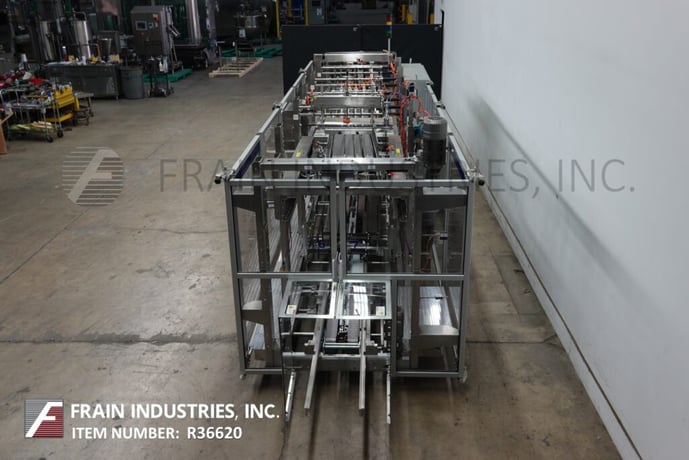 Hartness #875, automatic intermittent motion Stainless Steel case packer, up to 35 cycles per minute, mounted - Image 3