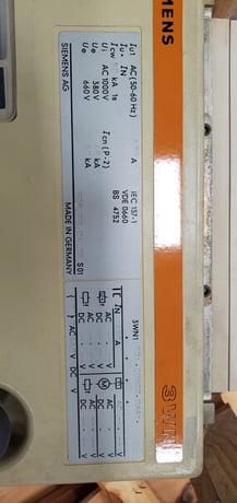 630 Amps, Siemens, 3WN1031-0DB00-0AA1, bolt in, 3 pole - Image 5