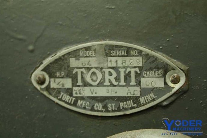 Torit #60, dust collector, 1/2 HP, serial #11829, 220/440 V., #57922 - Image 5