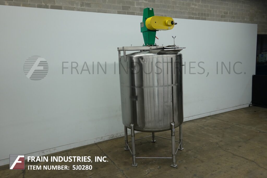 1600 gallon Crepaco, 316 Stainless Steel single wall dome top dish bottom processing tank, 78" ID x 96" deep - Image 5