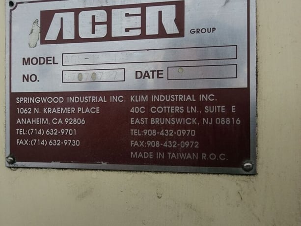 12" x 24" Acer #AGS-1224AHD, automatic hydraulic feed horizontal spindle surface grinder - Image 7