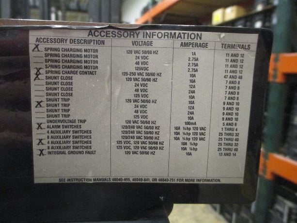 3000 Amps, Square D, SED363000LSGES5D4, 600 VAC, electrically operated, LSIG - Image 3