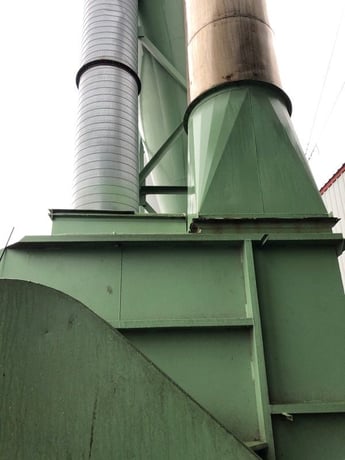 10.5' x 32' Earth Care Products #DB-1030, Drying System, 3-pass, 30 HP Drum Drive, High efficiency Cyclone - Image 9