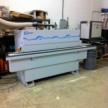Brandt #KDN-210-B, Edgebander, 1/8" Edge, 2" panel thickness, 2.3" min. panel width, 5-1/2" min. length, 2008 - Image 1