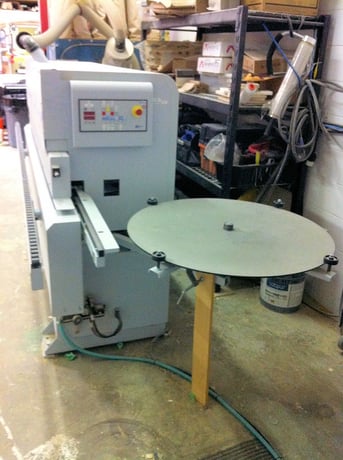 Brandt #KDN-210-B, Edgebander, 1/8" Edge, 2" panel thickness, 2.3" min. panel width, 5-1/2" min. length, 2008 - Image 2