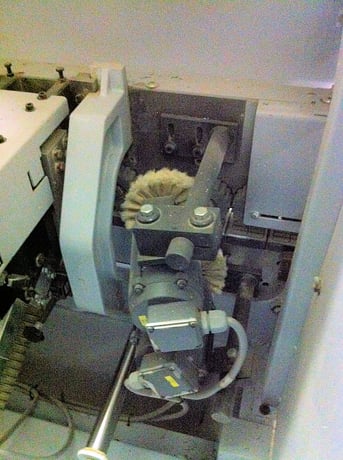 Brandt #KDN-210-B, Edgebander, 1/8" Edge, 2" panel thickness, 2.3" min. panel width, 5-1/2" min. length, 2008 - Image 8