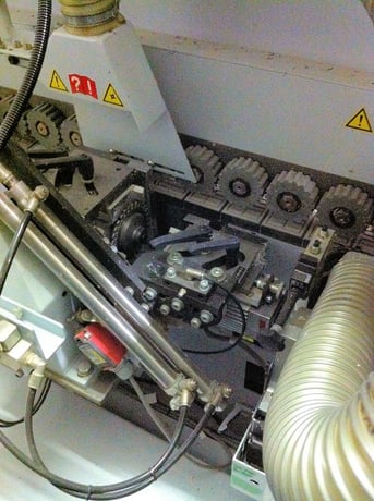 Brandt #KDN-210-B, Edgebander, 1/8" Edge, 2" panel thickness, 2.3" min. panel width, 5-1/2" min. length, 2008 - Image 9