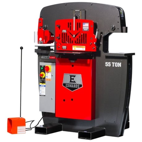 3" x 3" x 3/8" Edwards #IW55, hydraulic, 55 ton, new - Image 1
