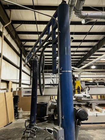 .1 Ton, Gorbel Jib Crane, 12' Arm, 4 HP Pump - Image 1