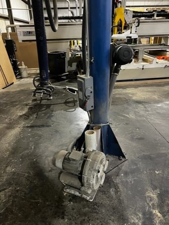 .1 Ton, Gorbel Jib Crane, 12' Arm, 4 HP Pump - Image 3