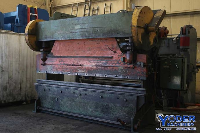 150 Ton, Lodge & Shipley #150-10, mechanical brake, 12' overall, 126" between housing, 3" stroke, #75565 - Image 9