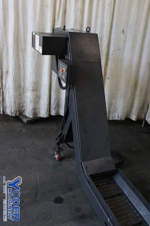 9" x 84" ShinJin MT Tech #KFC5600C, inclined chip conveyor, side hinge, 1/4 HP, #75472 - Image 4
