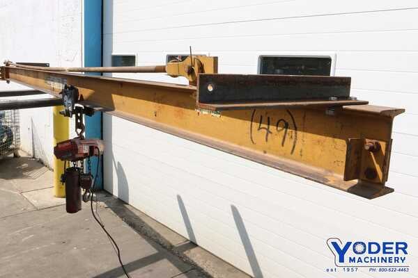 .25 Ton, Contrx WAACIII, wall mounted jib crane, 15' 8" length of beam, 6' x3-1/4" beam, #70702 - Image 1