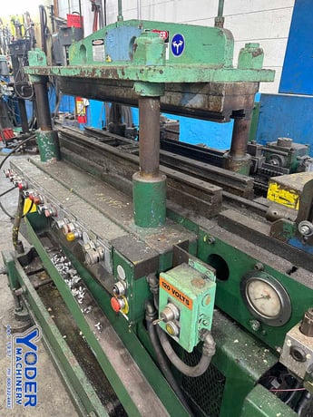 30 Ton, Tishken, cut-off press, 3 stroke of ram, air clutch & brake, 3 HP, #66495 - Image 3